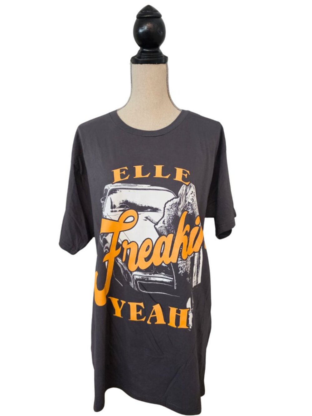Elle King A Freakin Men Tour Concert Graphic T-Shirt Charcoal Gray NWOT XL